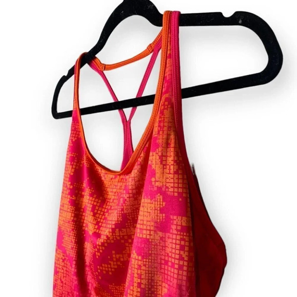 Athletic Works Pink & Orange Work Out Racer Back Tank - Picture 3 of 6